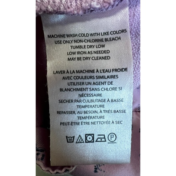 Pilcro Casual Pant Lived In Rose Pink Cotton Straight Leg Front Closure SZ 28/6 - Picture 8 of 9